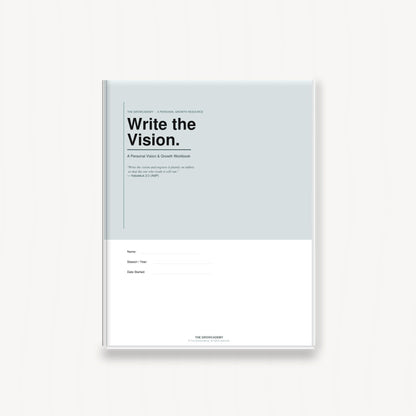 Write the Vision Workbook - Digital Download - The Growcademy