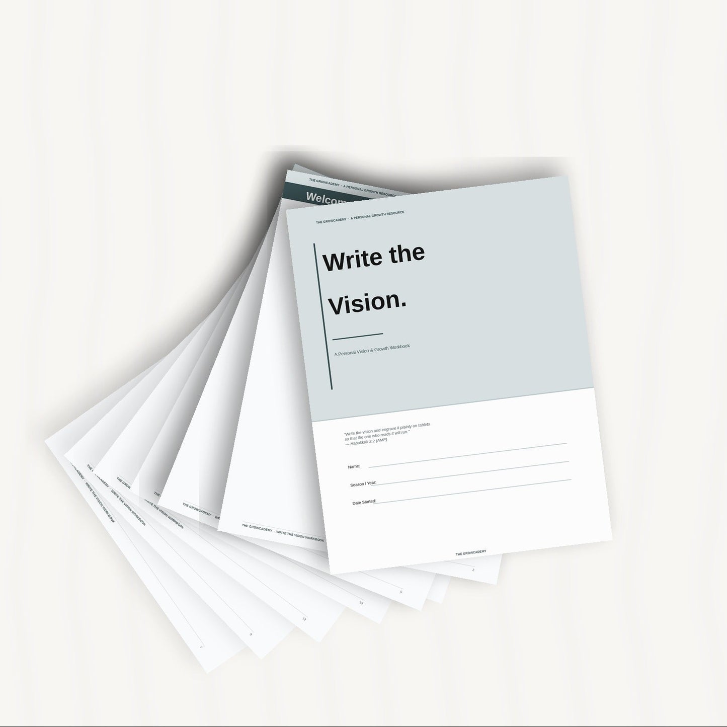 Write the Vision Workbook - Digital Download - The Growcademy