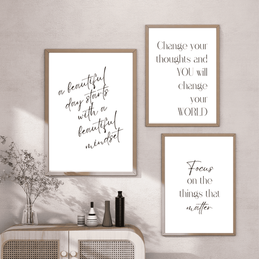 Mindset Collection — Printable Wall Art (Set of 3) - The Growcademy